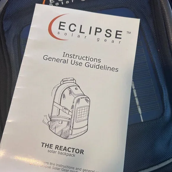 Eclipse Solar Gear The Reactor backpack